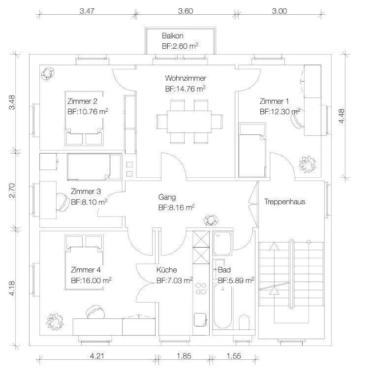 Appartement unique de 5,5 pièces avec terrasse sur le toit et grand grenier – photo 11 sur 11