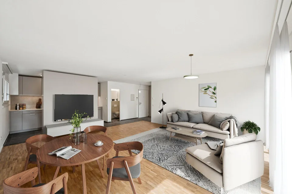 Erstbezug nach Sanierung - grosszügige Wohnung mit Sitzplatz