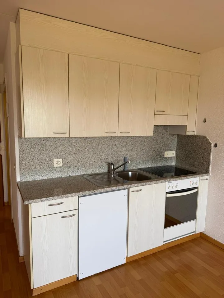 Helles Studio mit Balkon im Dachgeschoss