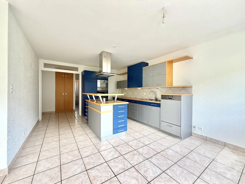 Crossing apartment of 115 m2, garage box, park, cellar and attic!