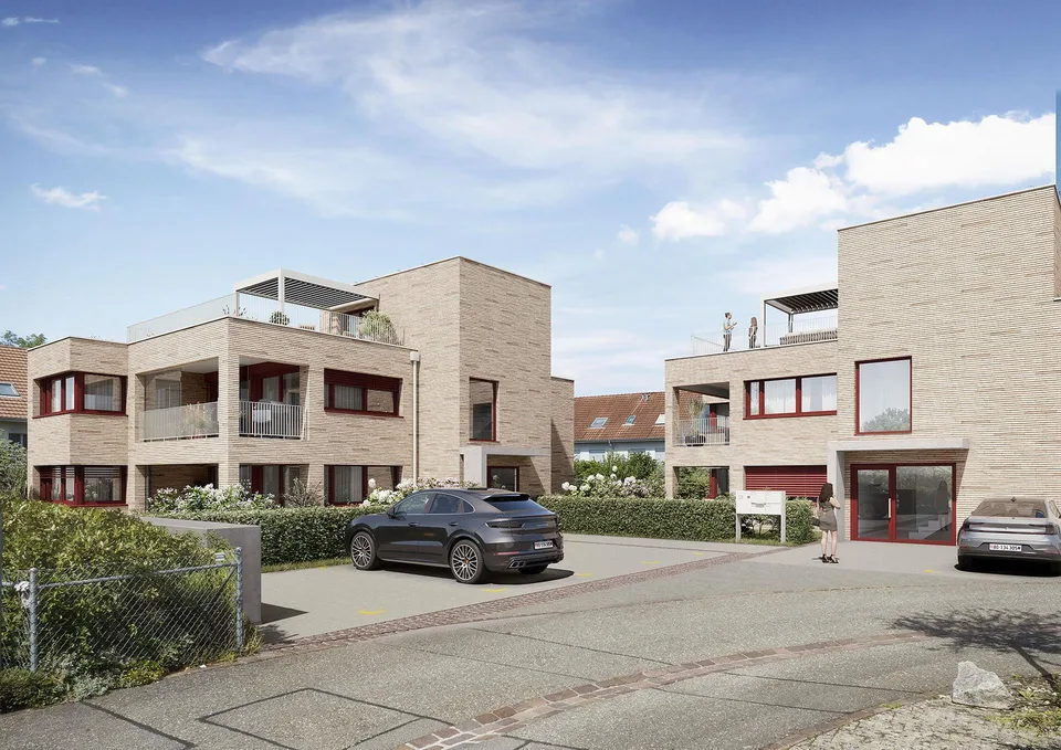 Neubau: 144 qm Attika-Maisonette mit 60 qm Rooftop-Terrasse in Therwil