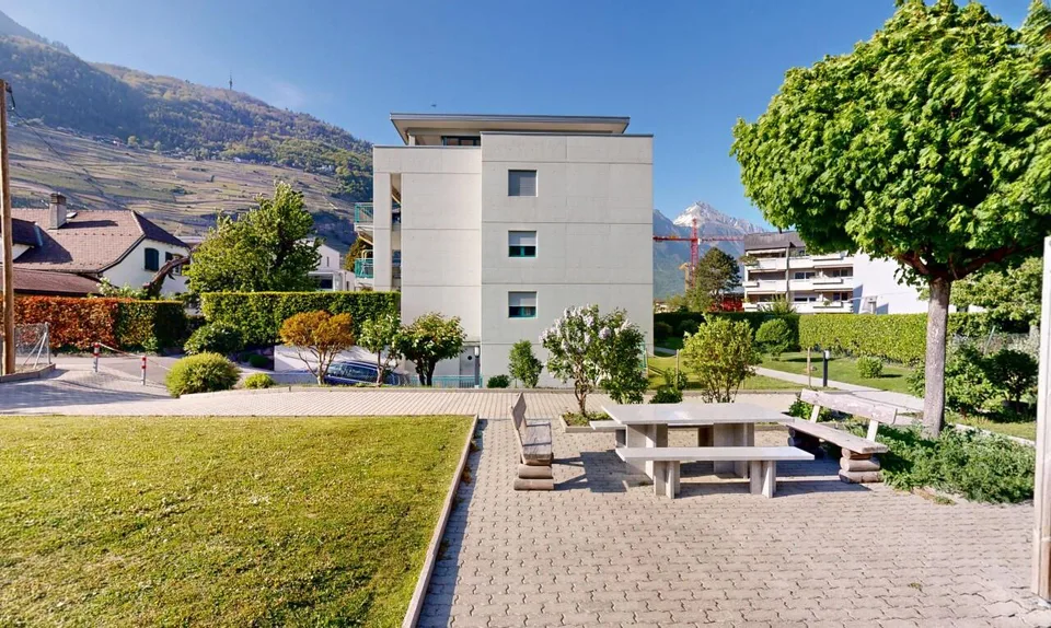 Grosser Garten - in Martigny - 4,5 Zimmer
