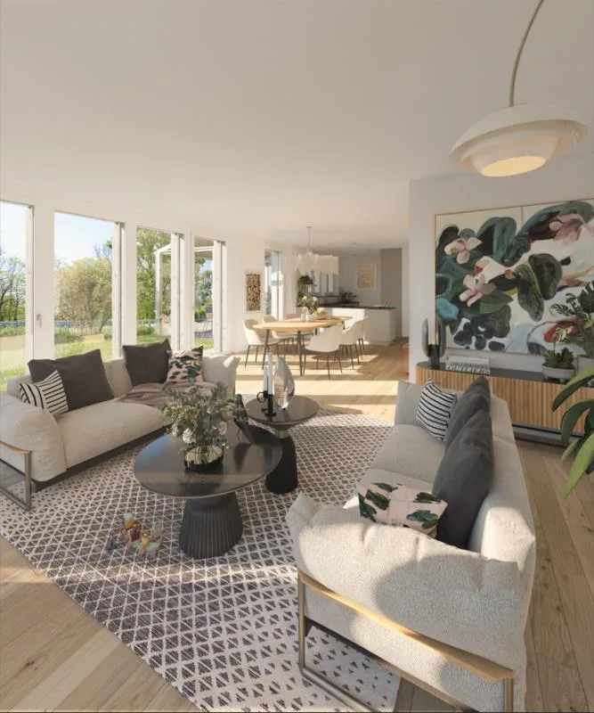 Construction neuve : Maison individuelle dépendante de 6,5 pièces avec accès direct au garage souterrain dans le quartier familial « Bächli » Teufen (Maison D)