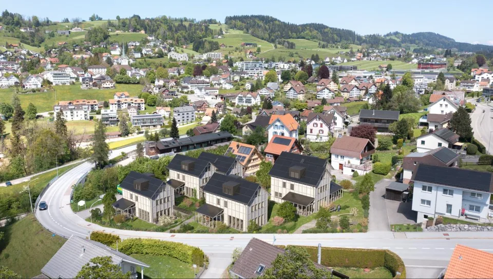 Construction neuve : Maison individuelle dépendante de 6,5 pièces avec accès direct au garage souterrain dans le quartier familial « Bächli » Teufen (Maison D) – photo 13 sur 13