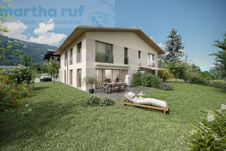 5.5-Zimmer Doppeleinfamilienhaus mit Panorama auf das Jungfraumassiv