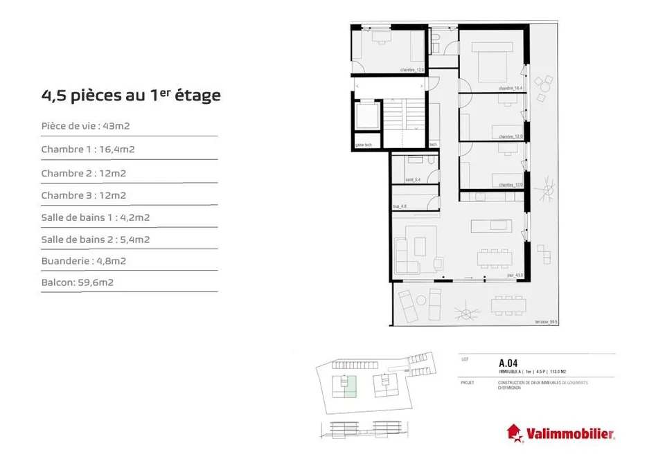 Chermignon, 4.5 pièces neuf au rez-de-jardin – photo 9 sur 23
