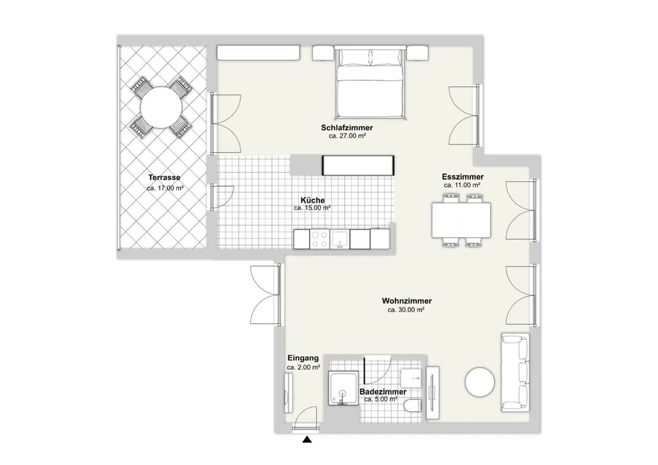 Appartamento loft di 91 m2 nel cuore di Seefeld – foto 12 di 12