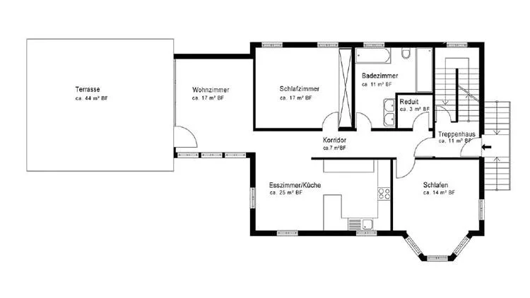 3½ ZI-WOHNUNG IN BALLWIL (LU), MÖBLIERT, TEMPORÄR