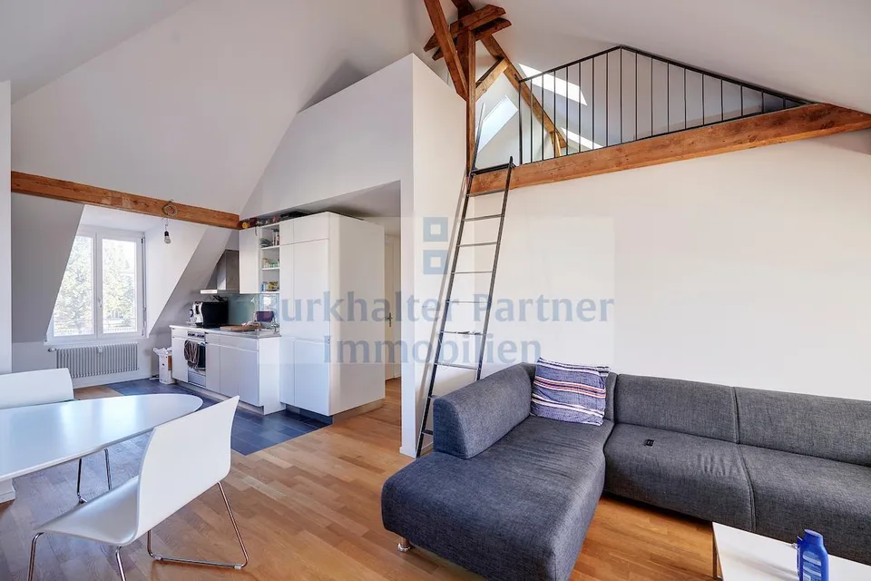 Appartamento mansardato bellissimo con galleria nella Länggasse anteriore!
