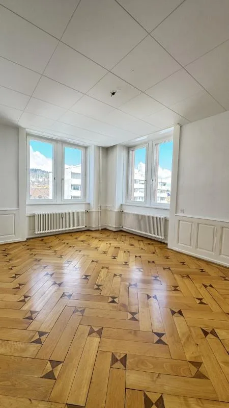 4 pièces lumineux proche gare, 89 m², ascenseur | La Chaux-de-Fonds