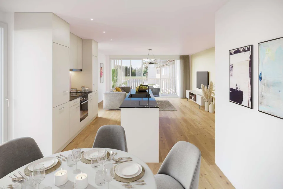 Moderne 3.5-Zimmer-Gartenwohnung in Ramsen