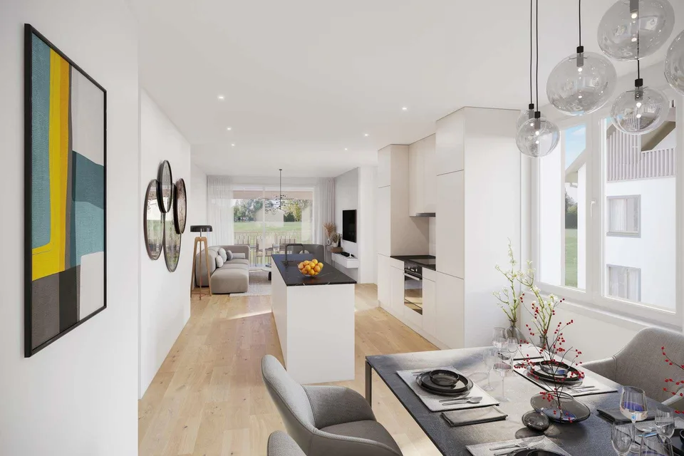 Moderne 3.5-Zimmer-Gartenwohnung in Ramsen