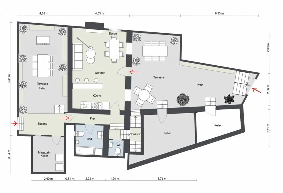 Grande casa di paese con vista lag, giardino e parcheggio – foto 8 di 30