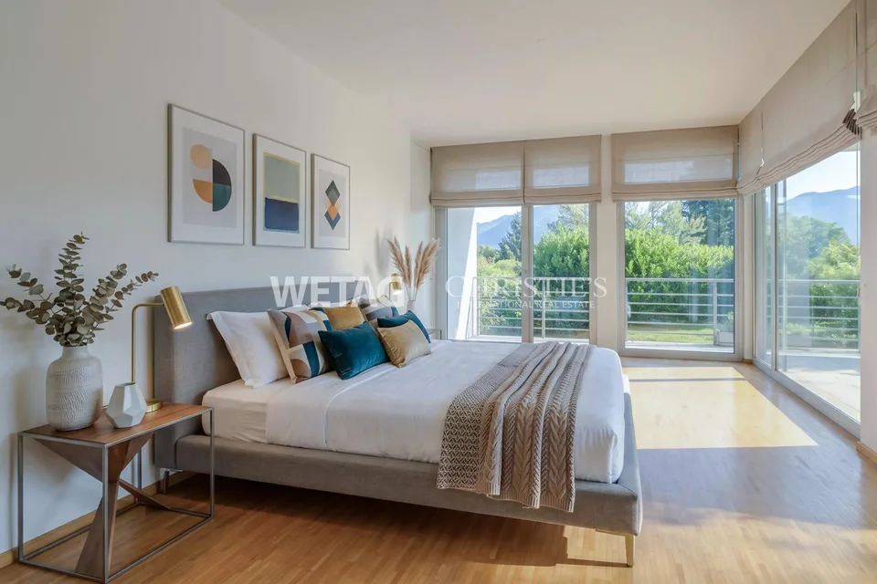 Lugano-Carona: moderne Villa in Carona mit Blick auf den Luganersee... – Foto 7 von 25