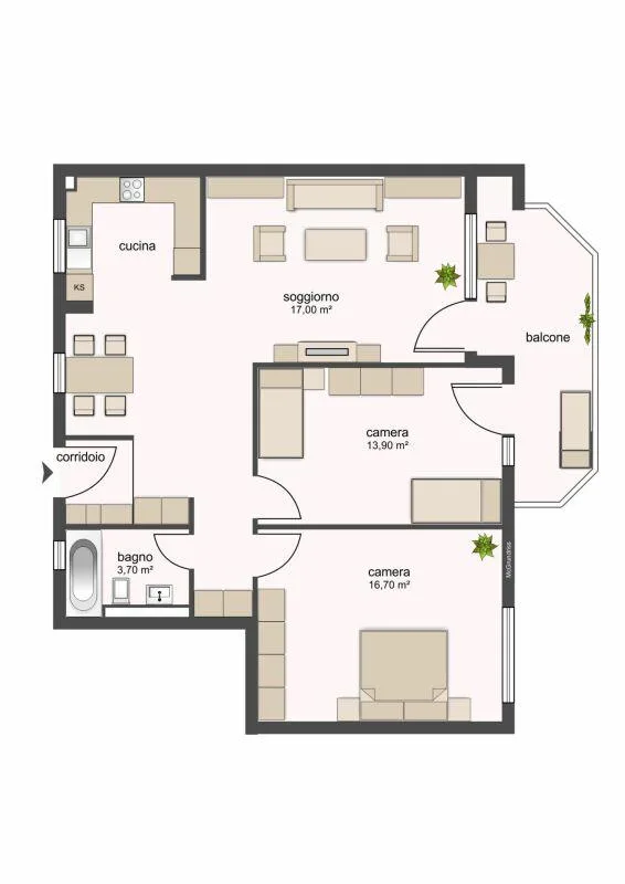 8300, Tenero, Residenza Francesca 11, appartamento 3039