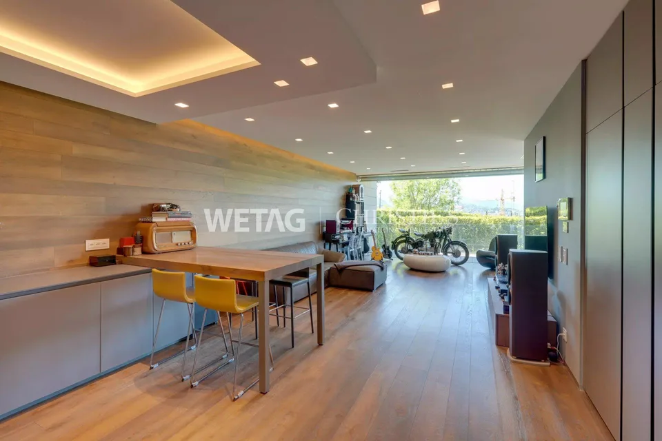 Appartamento moderno a Lugano-Pregassona con giardino privato in vendita
