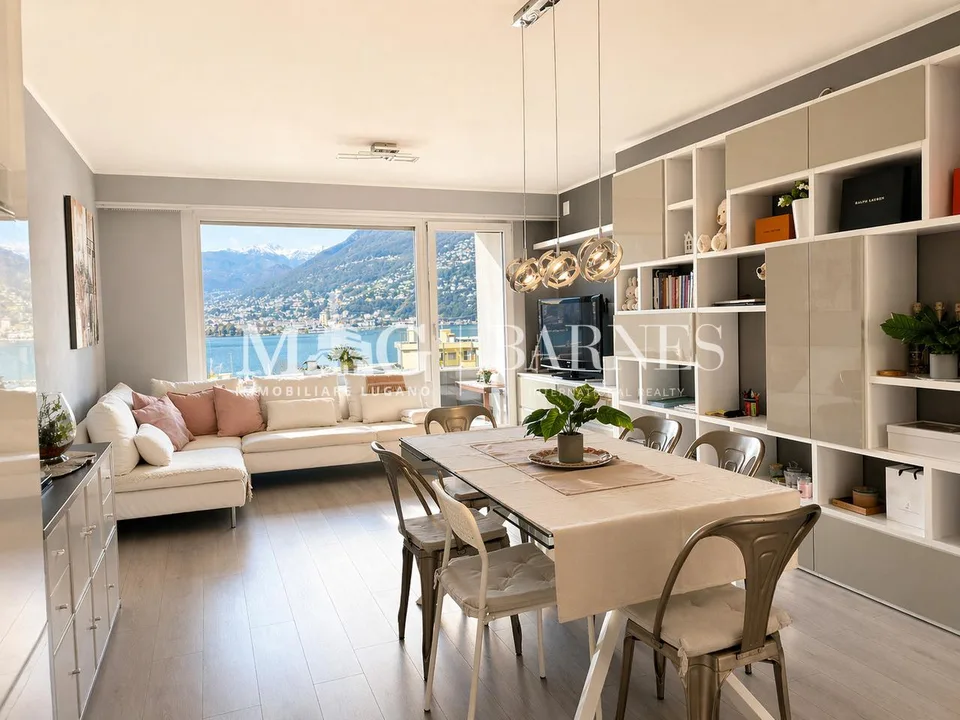 Lugano, Paradiso: Appartamento 3.5 locali ristrutturato con vista lago