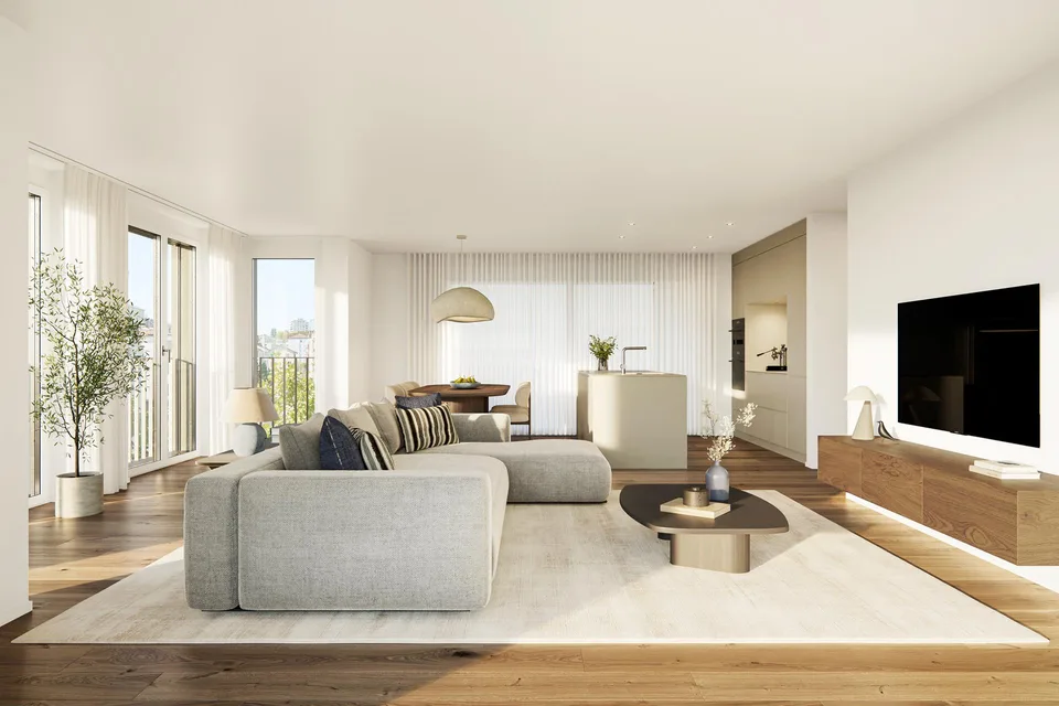 Urbane Neubauwohnung im 2. Obergeschoss