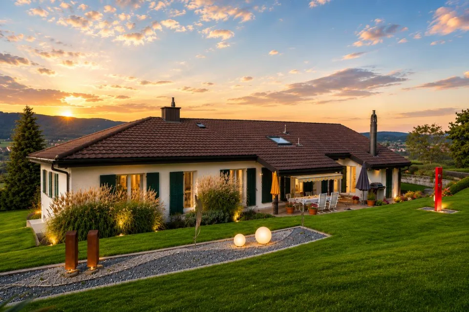 Grosszügiges 6.5-Zimmer-Einfamilienhaus mit viel Land und Entwicklu...
