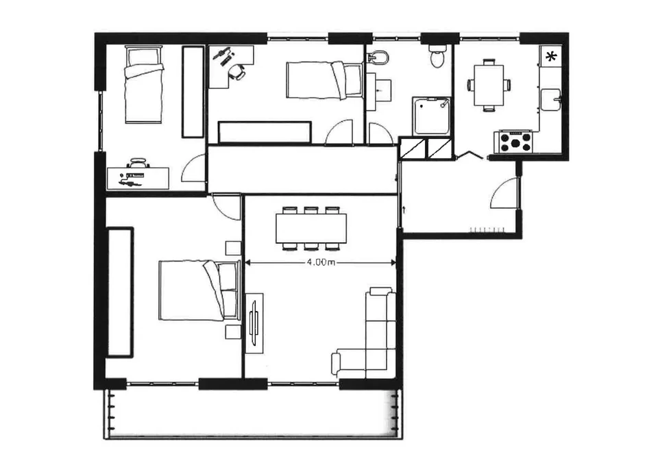 Wohnung mit 4.5 Zimmern in Bellinzona