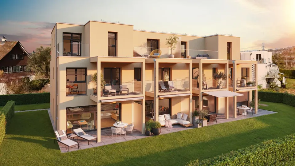 Lantig: Casa a schiera angolare con grande area giardino
