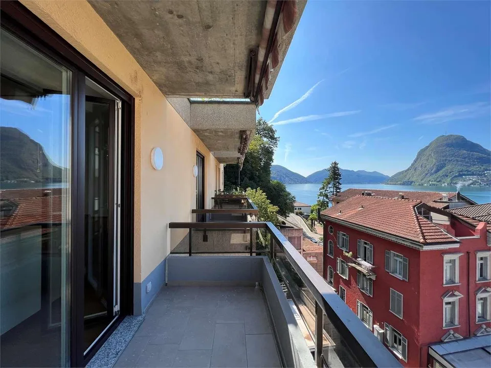 Rif. 2688 Cassarate geräumige 3.5 Zimmer mit Seeblick – Foto 6 von 12