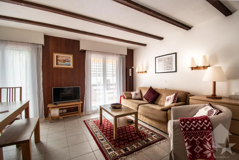Torgon, renovated 3.5-room duplex in the "La Serve" building