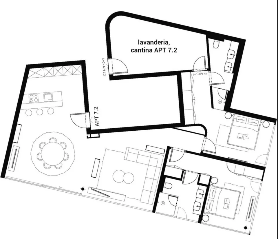 3.5 Zimmer Attikawohnung in Lugano – Foto 15 von 16