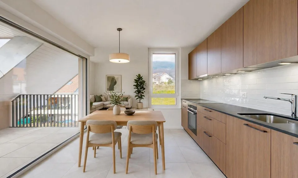 Luminoso appartamento 3.5 locali con soffitta privata