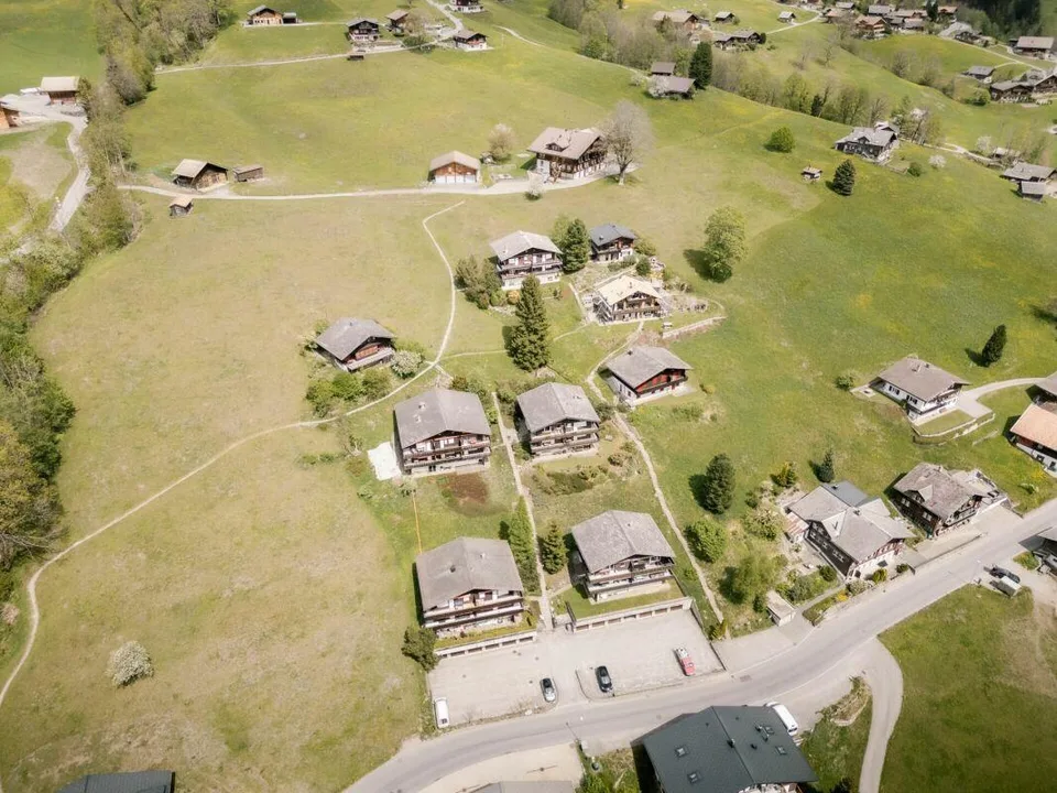 Appartement charmant de 2 pièces avec vue sur les montagnes dans le chalet Eggli