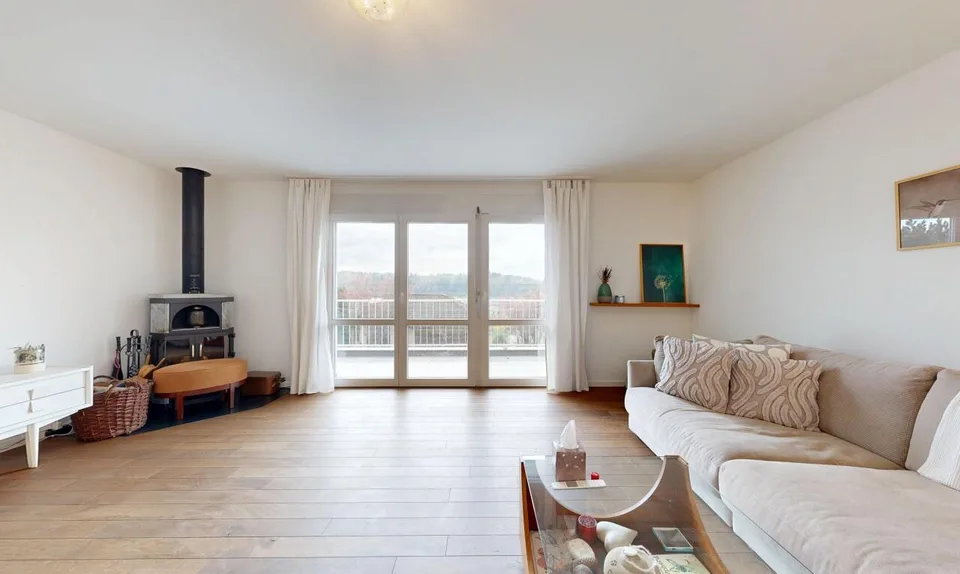 Detached house with panoramic views and garden paradise in Ebikon