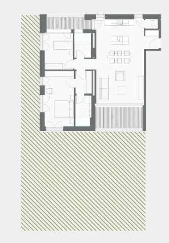 3.5-room apartment in Bellinzona with large garden – photo 11 of 12
