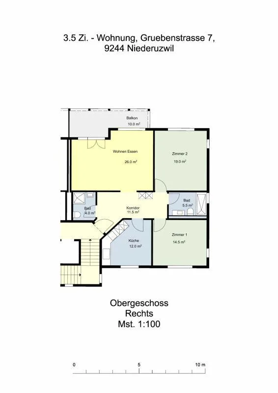 3 1/2 Zimmer Wohnung in Niederuzwil