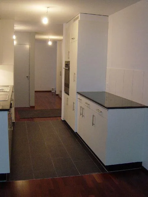 moderne helle Wohnung mit grossem Sitzplatz