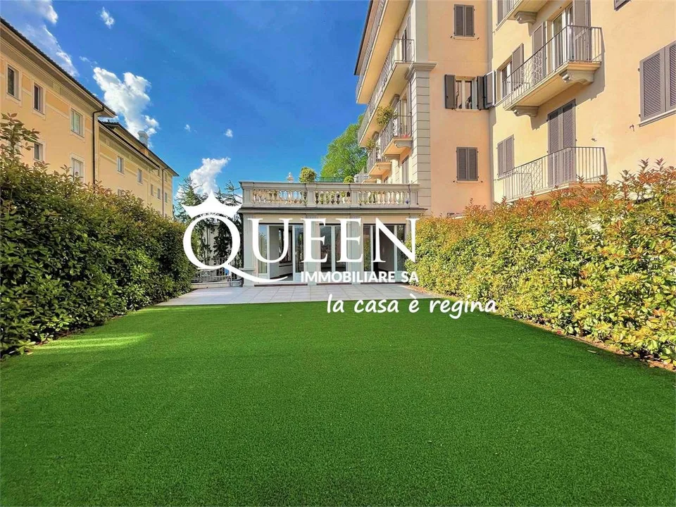 Lugano-Cassarate: appartement 4.5 pièces, 250 m², porche, jardin