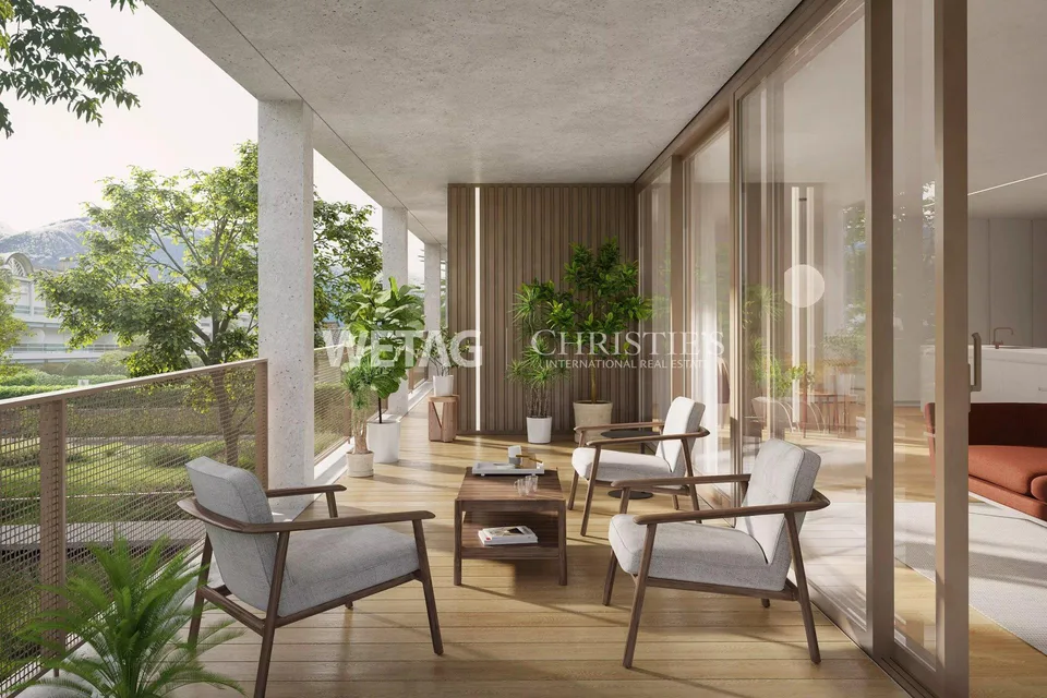 Appartamento giardino in costruzione nuova con residenza secondaria nella vicinanza immediata del golf club di Ascona in vendita