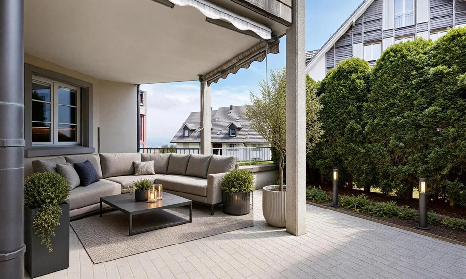 Grosszügige 3.5-Zimmer-Wohnung mit sonniger Terrasse