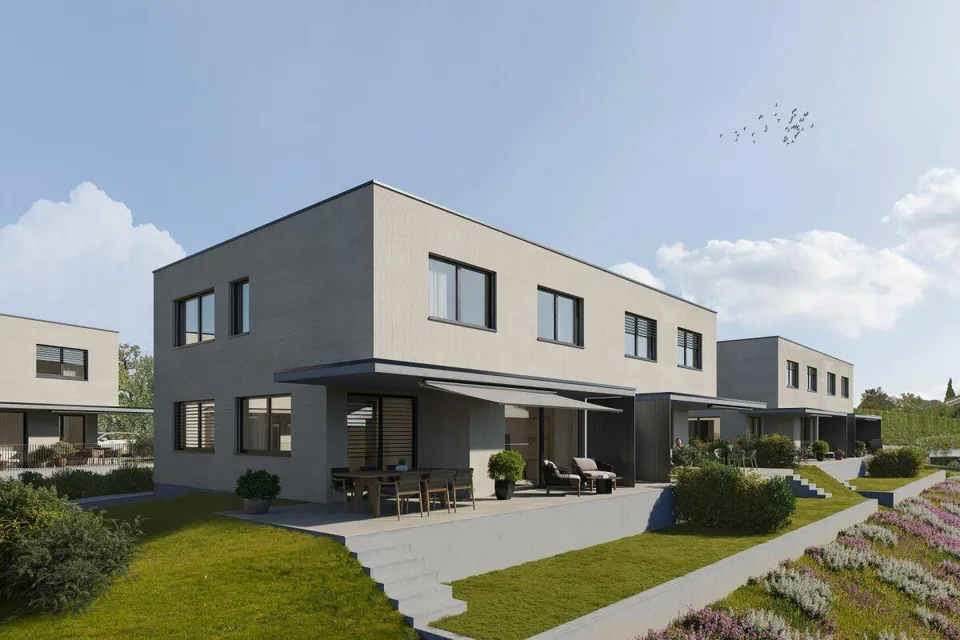 Familienwohnen mit Aussicht - grosszügiges 5.5-Zi. Doppel-Einfamilienhaus