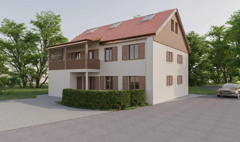 Appartement 4 pièces avec grand jardin à la campagne