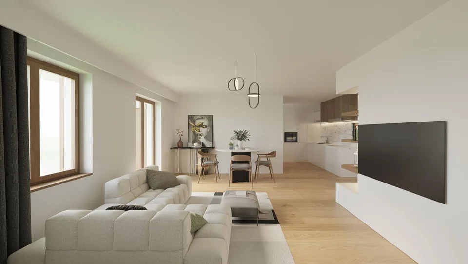 Appartement 4 pièces avec grand jardin à la campagne