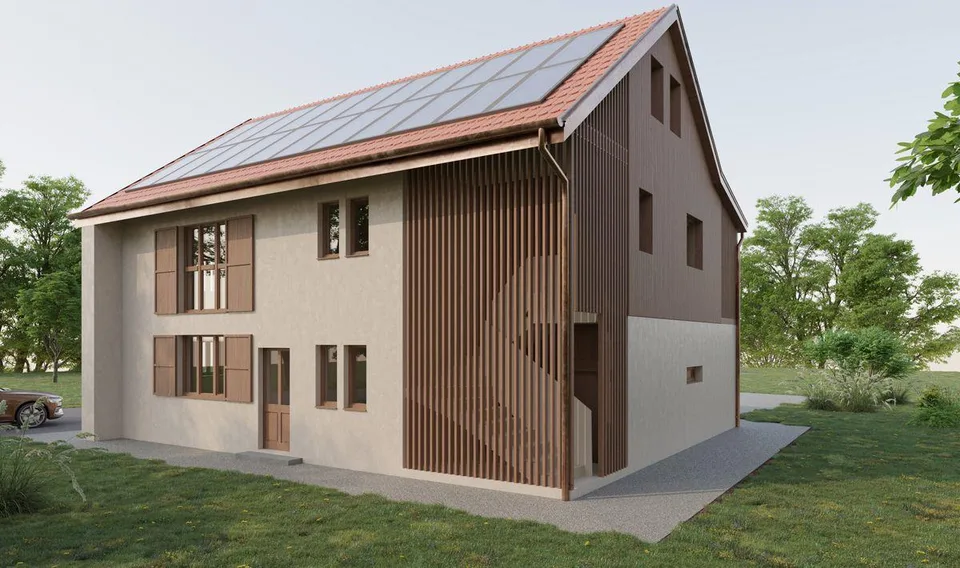Appartement 4 pièces avec grand jardin à la campagne