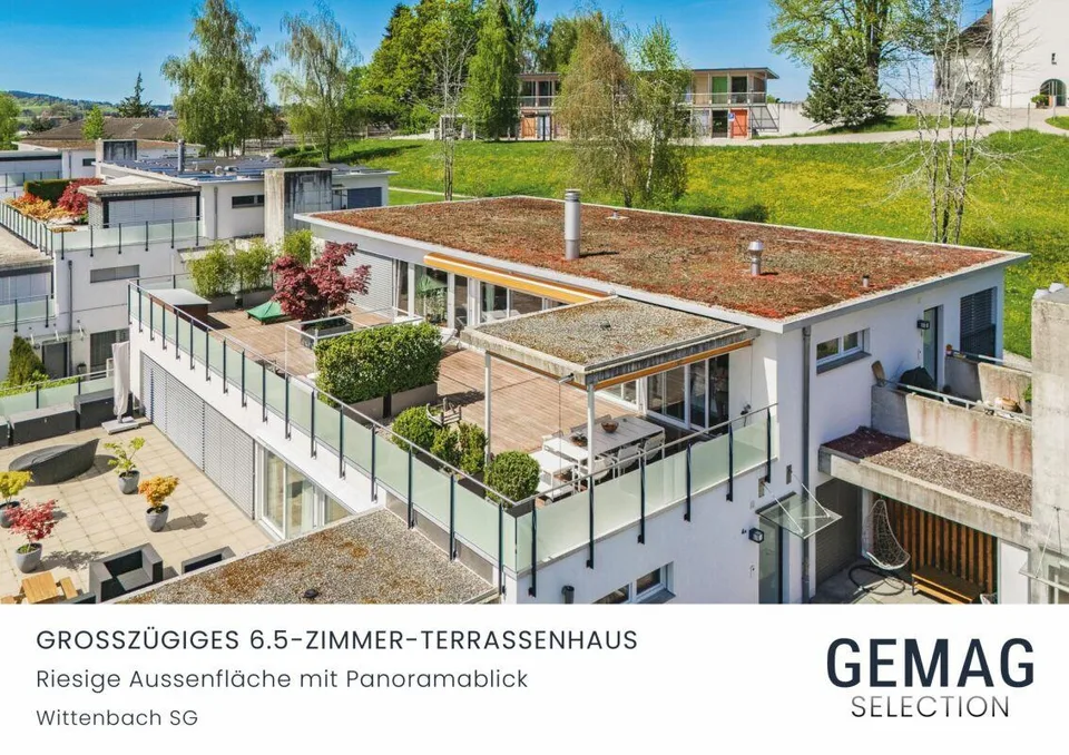 Modernes 6.5-Zimmer-Terrassenhaus mit Weitsicht und grosszügigem Au...
