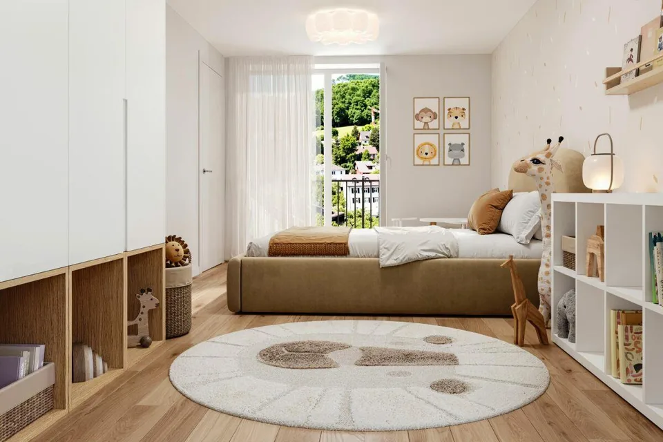 Appartamento di 3,5 locali elegante con balcone di 20m² in una zona tranquilla