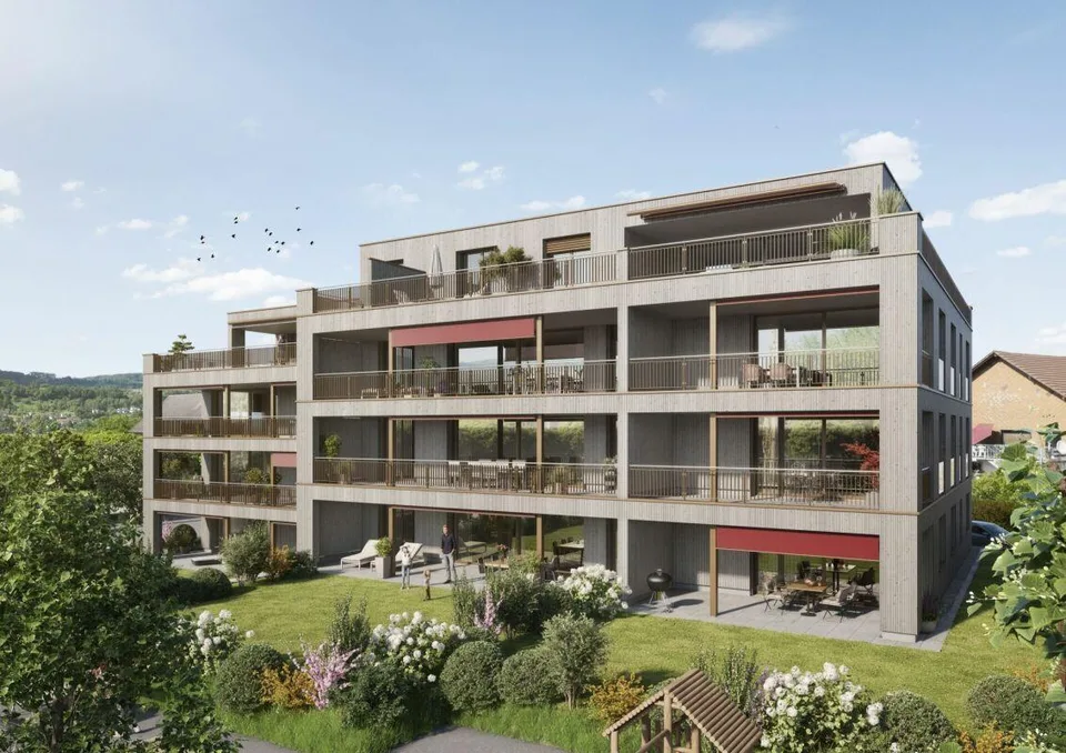Appartamento di stile 3.5 locali al piano terra con 117m2 di quota di terreno