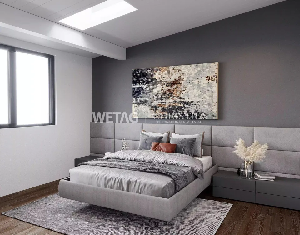 Lugano-Gentilino : appartement élégant au dernier étage avec vue sur le lac, rénové dans l'état brut et à vendre dans un environnement verdoyant – photo 8 sur 13