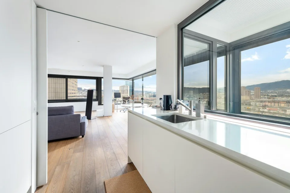 Vivre au-dessus de Zurich - Habiter au 18e étage