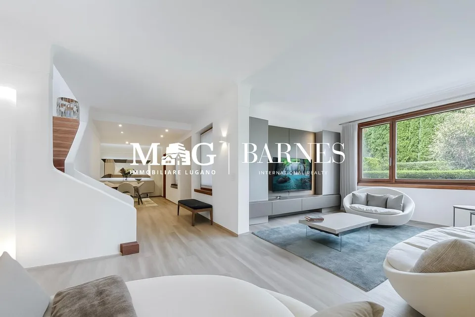Lugano: Casa moderna con giardino e sauna