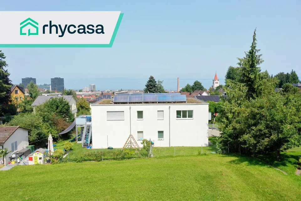 Modernes Wohnen mit Bodenseeblick und schönem Garten