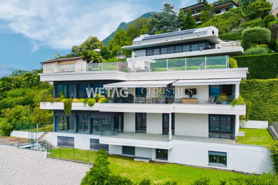 Rohbauwohnung in Lugano-Albonago mit privatem Garten & Blick auf de...
