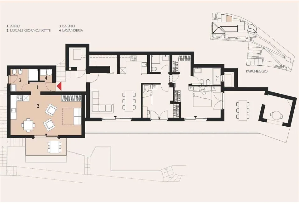 2473_Montagnola, 1.5 pièces rénovés avec vue sur le lac – photo 8 sur 9